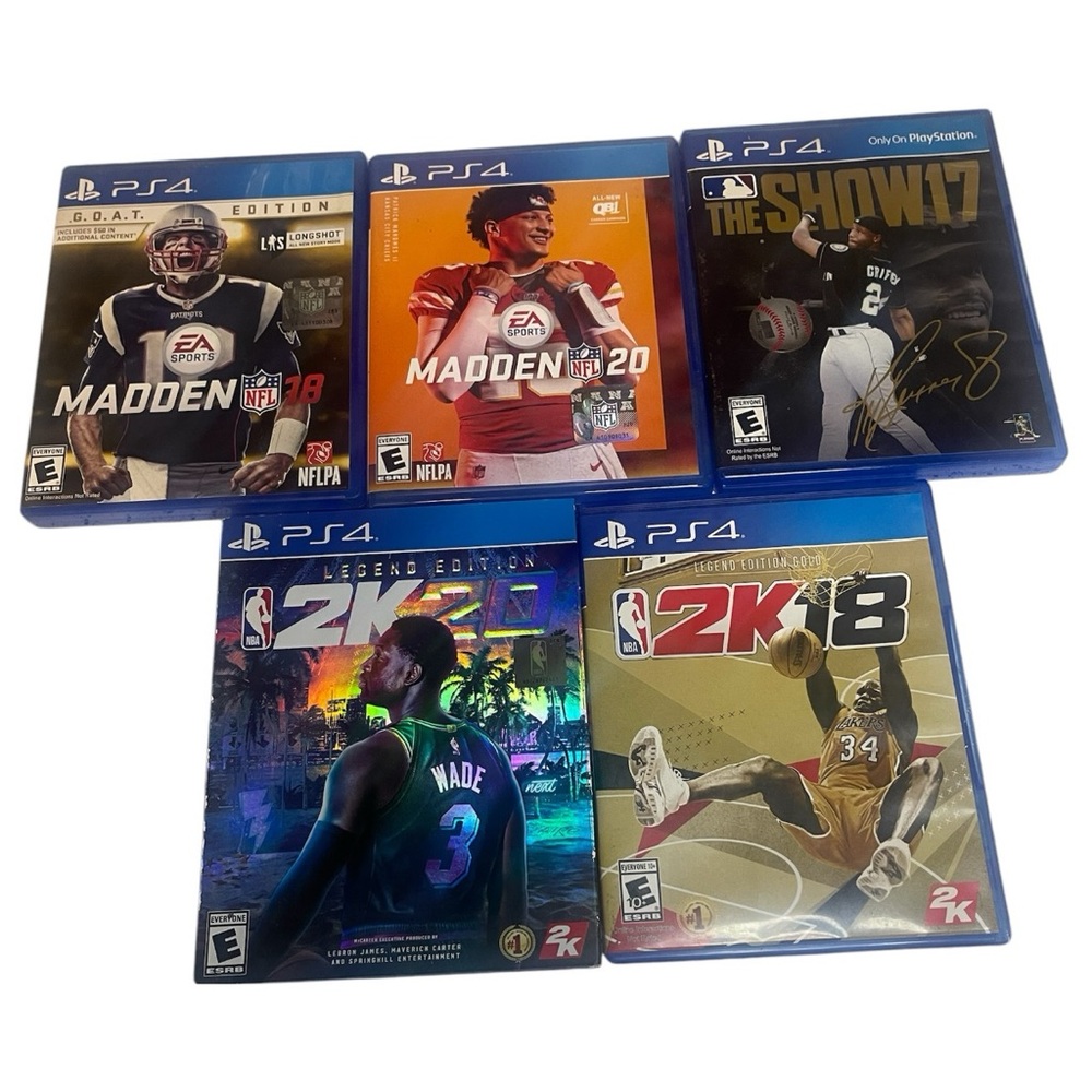 PS4 Video Games Lot Bundle Sports Pack